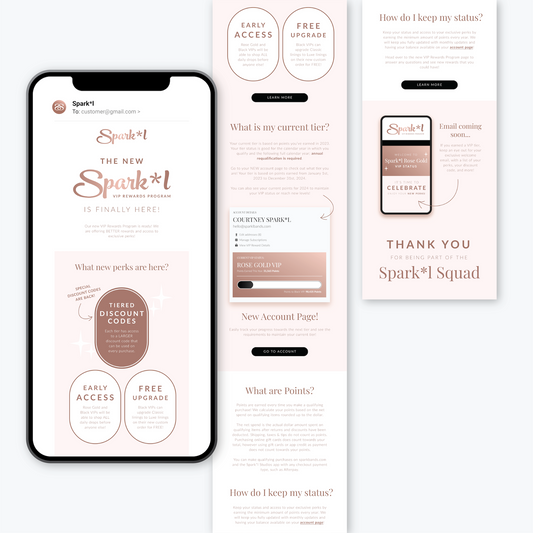 VIP Rewards Launch Newsletter