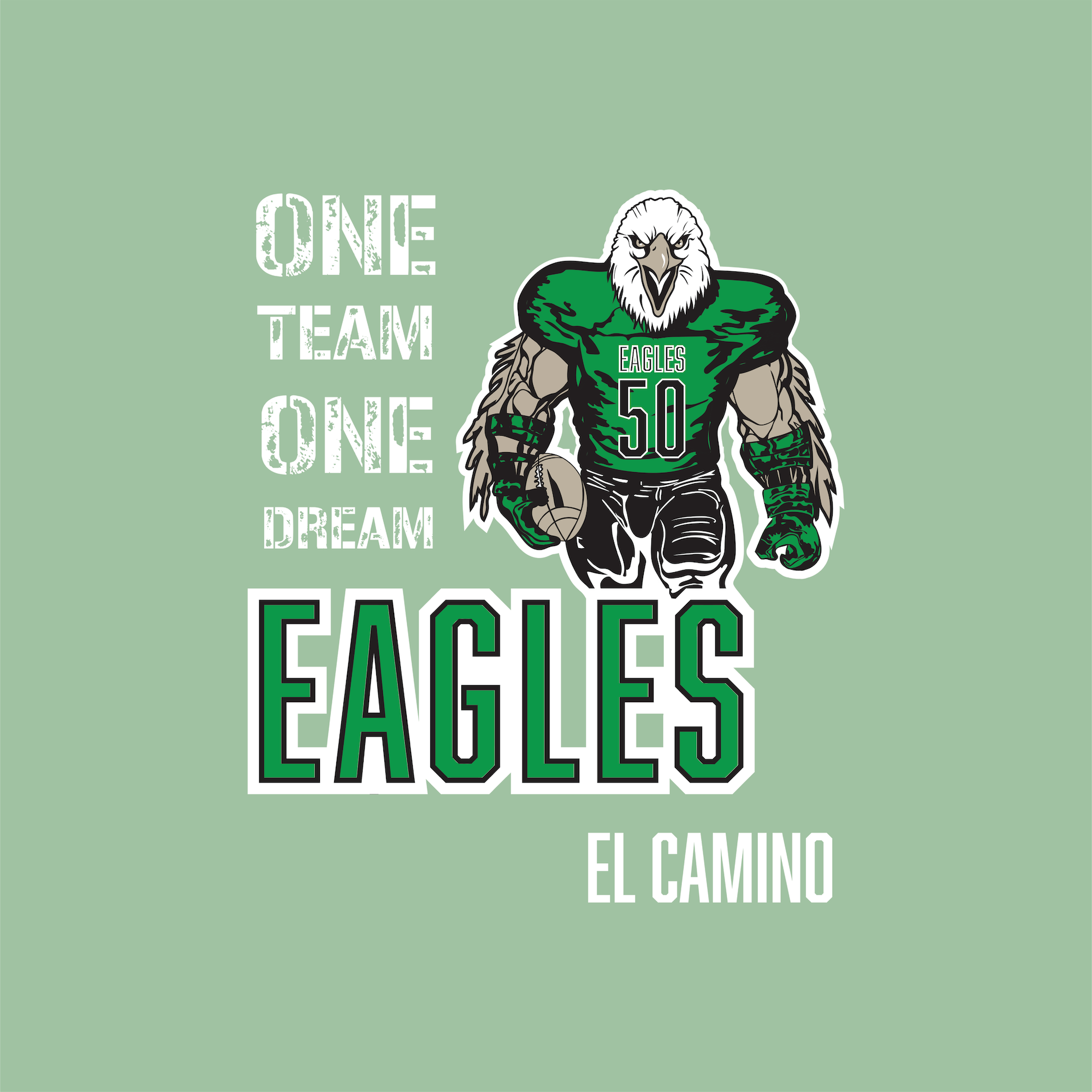 El Camino Football T-Shirt Design