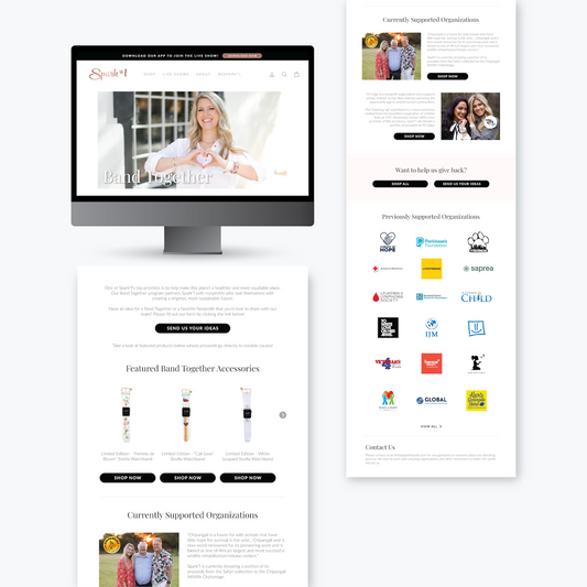 Band Together Website Page