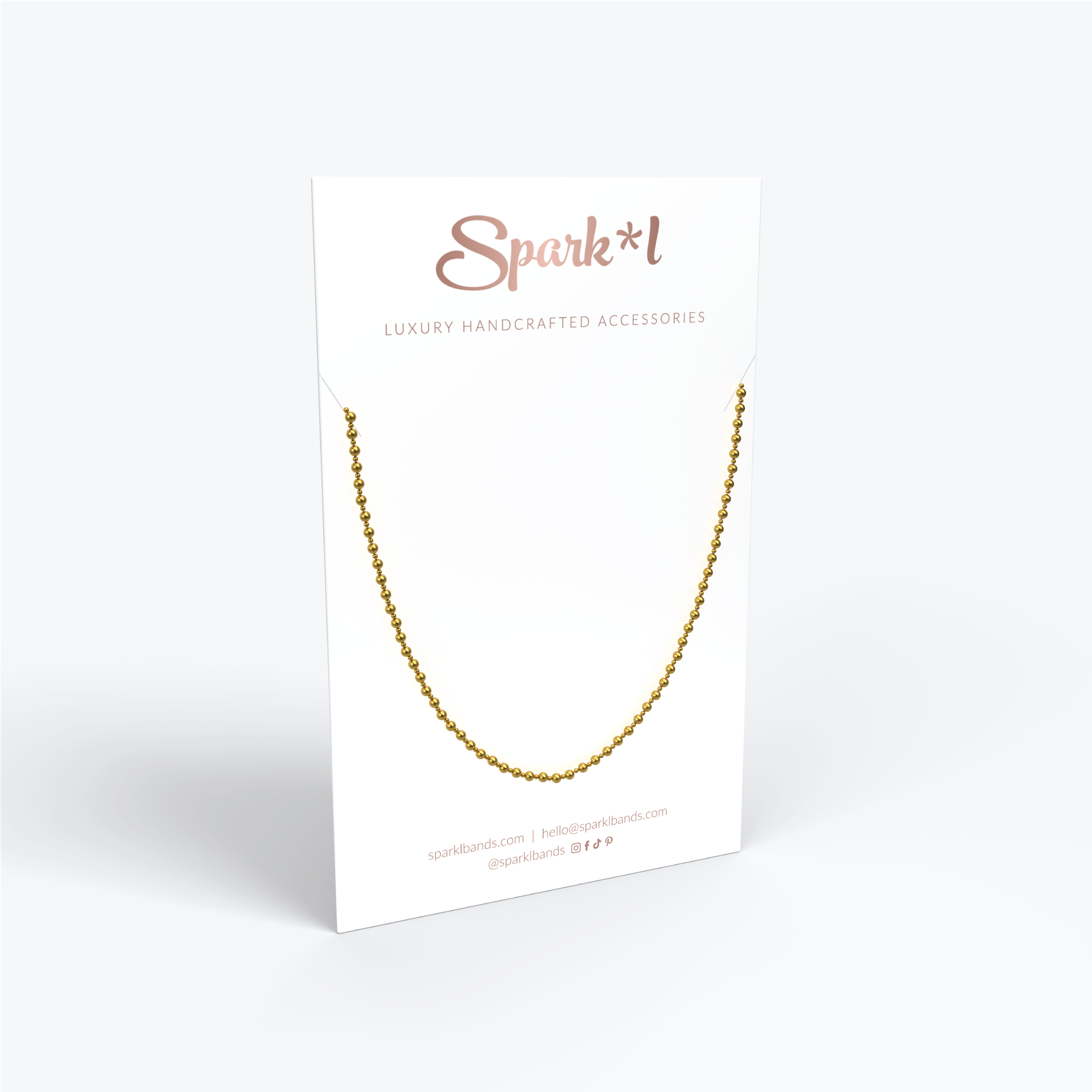 Necklace Display Card