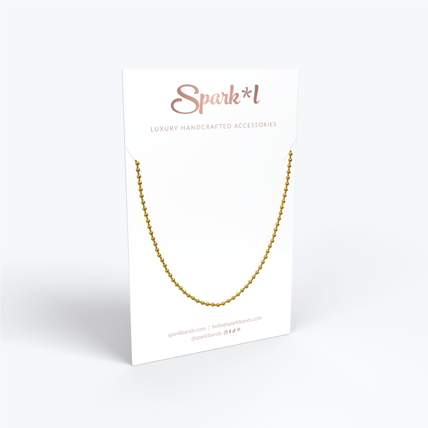 Necklace Display Card