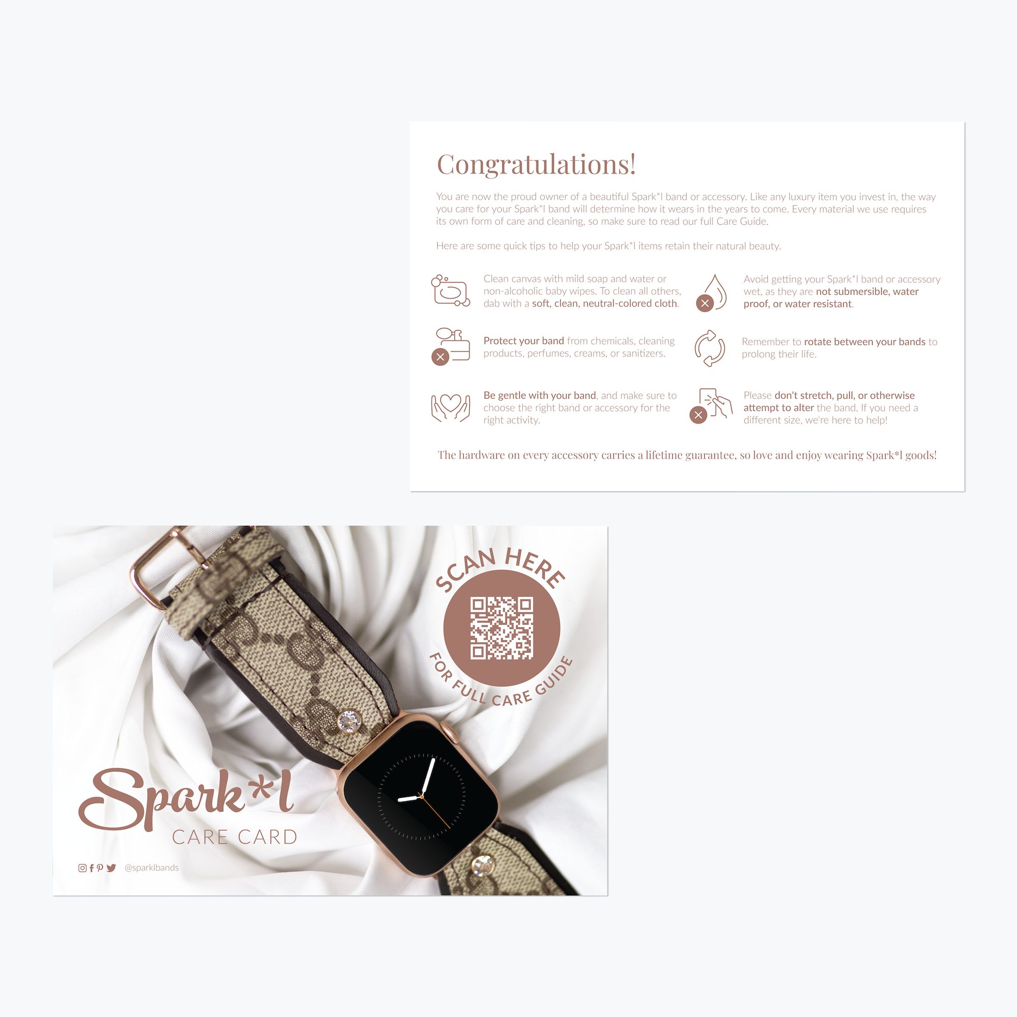 Product Care Shipping Insert