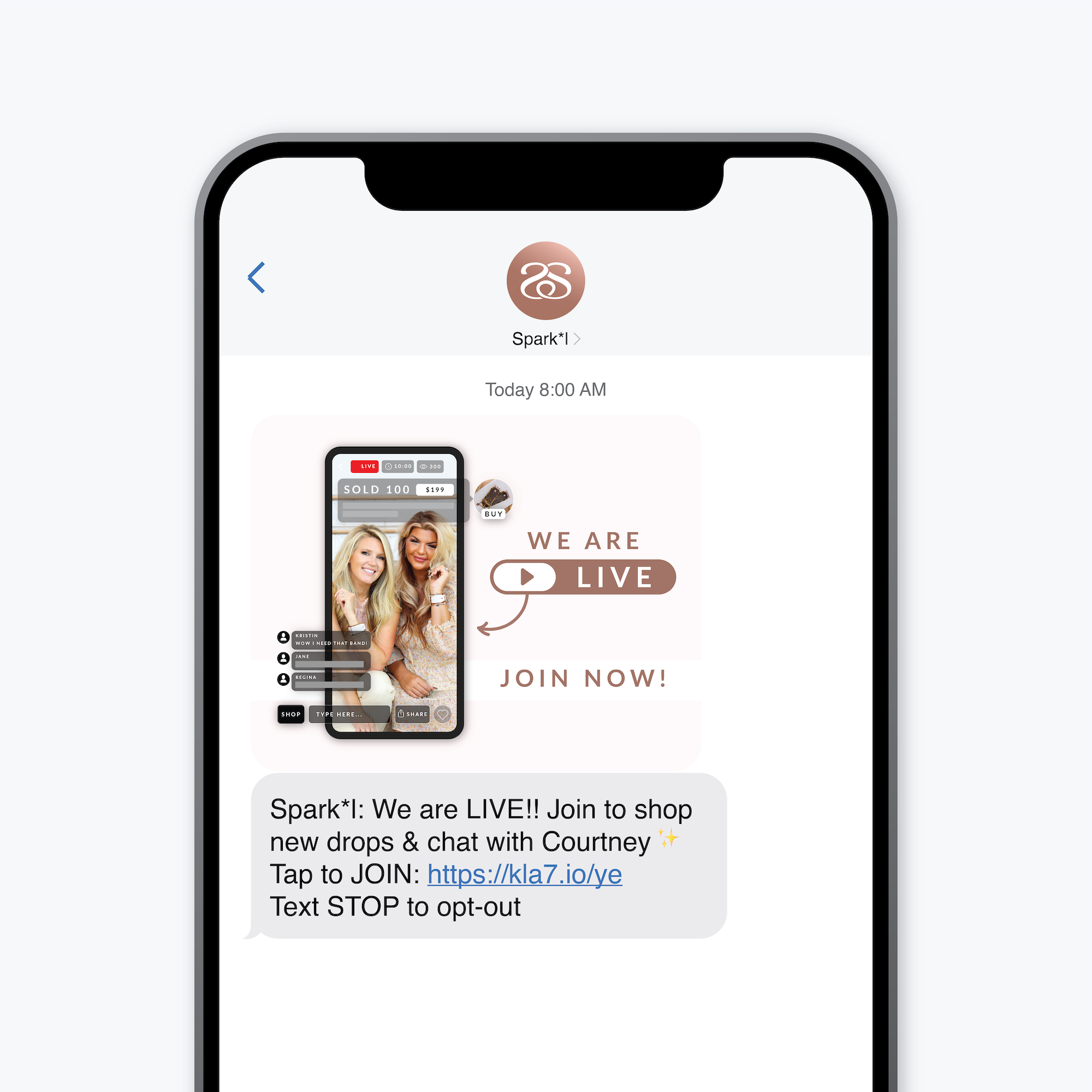 Daily Live Show Text Message