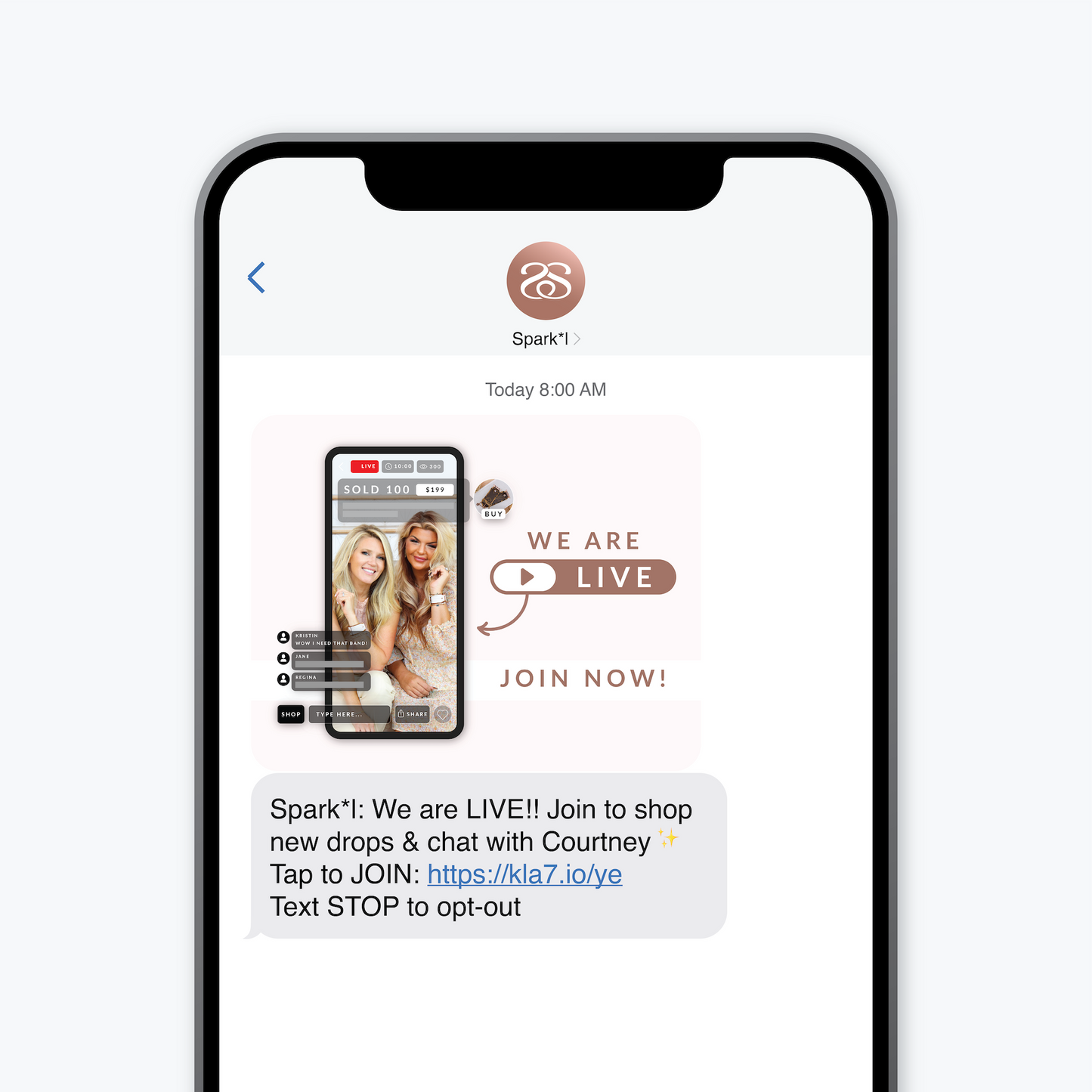 Daily Live Show Text Message