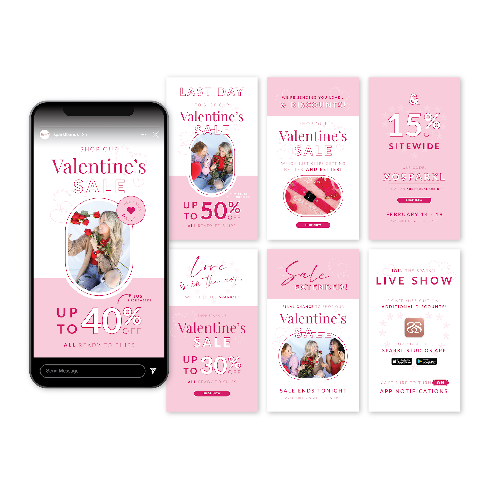 Valentine's Day Sale Social Media Graphic