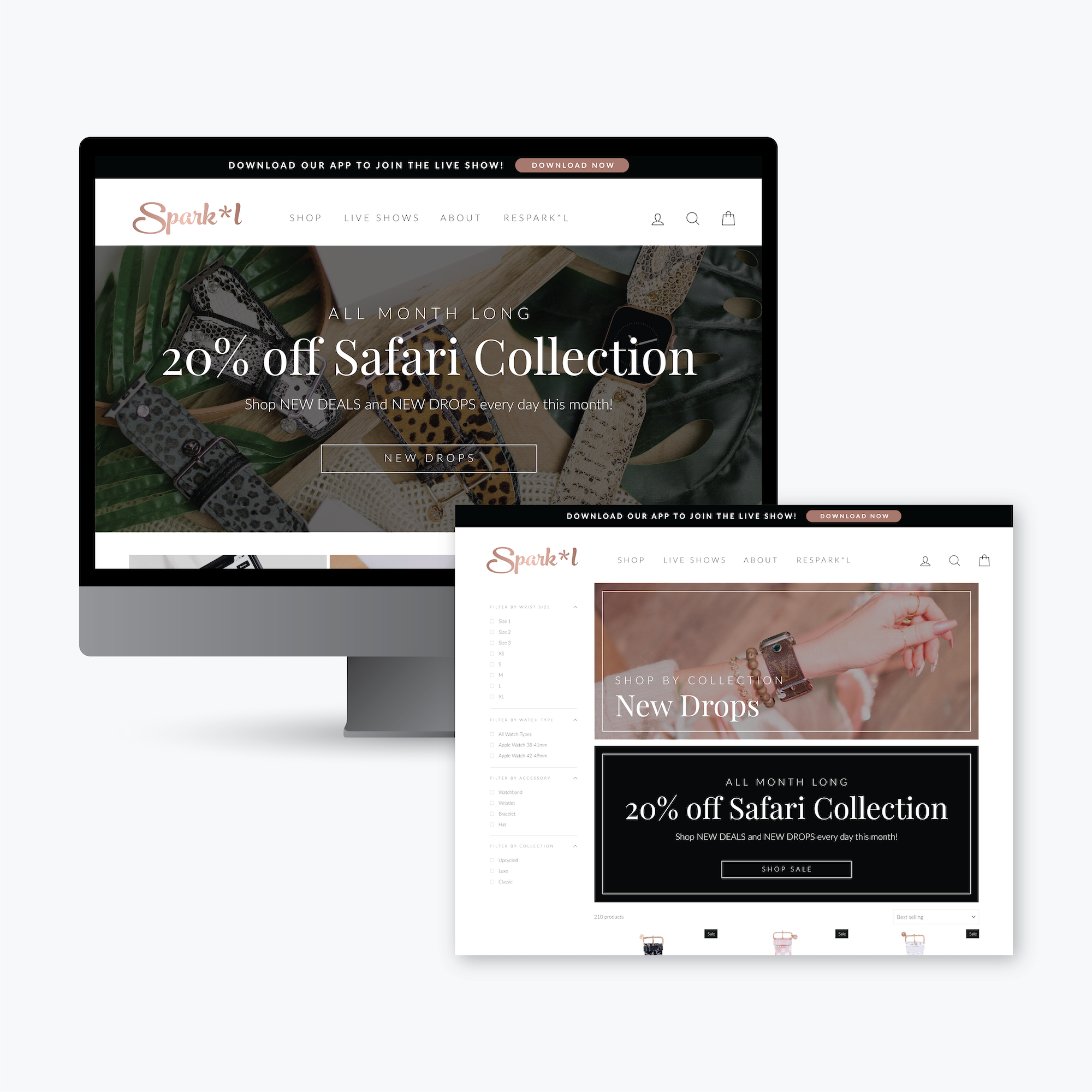 Safari Sale Website Design