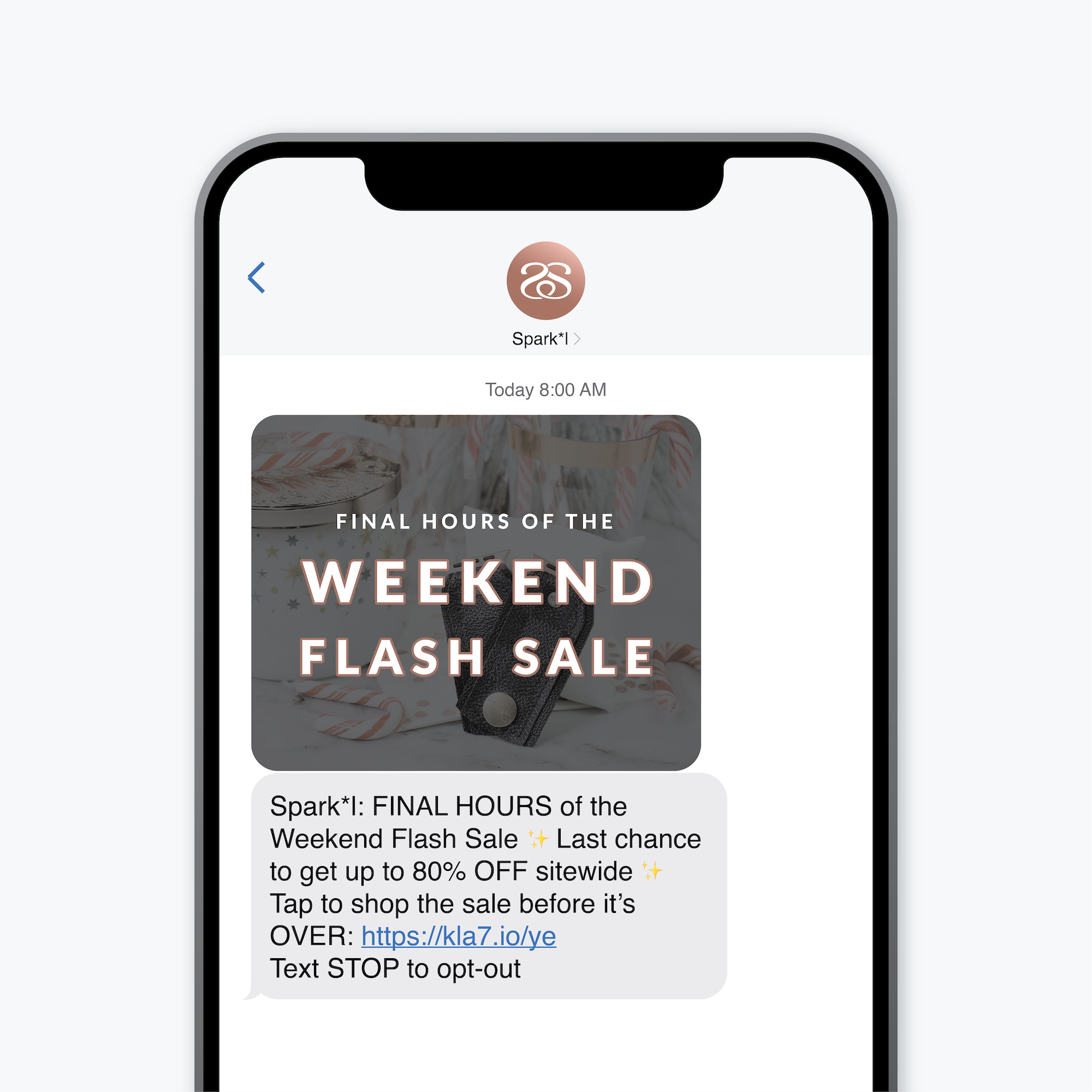 Weekend Flash Sale Text Message