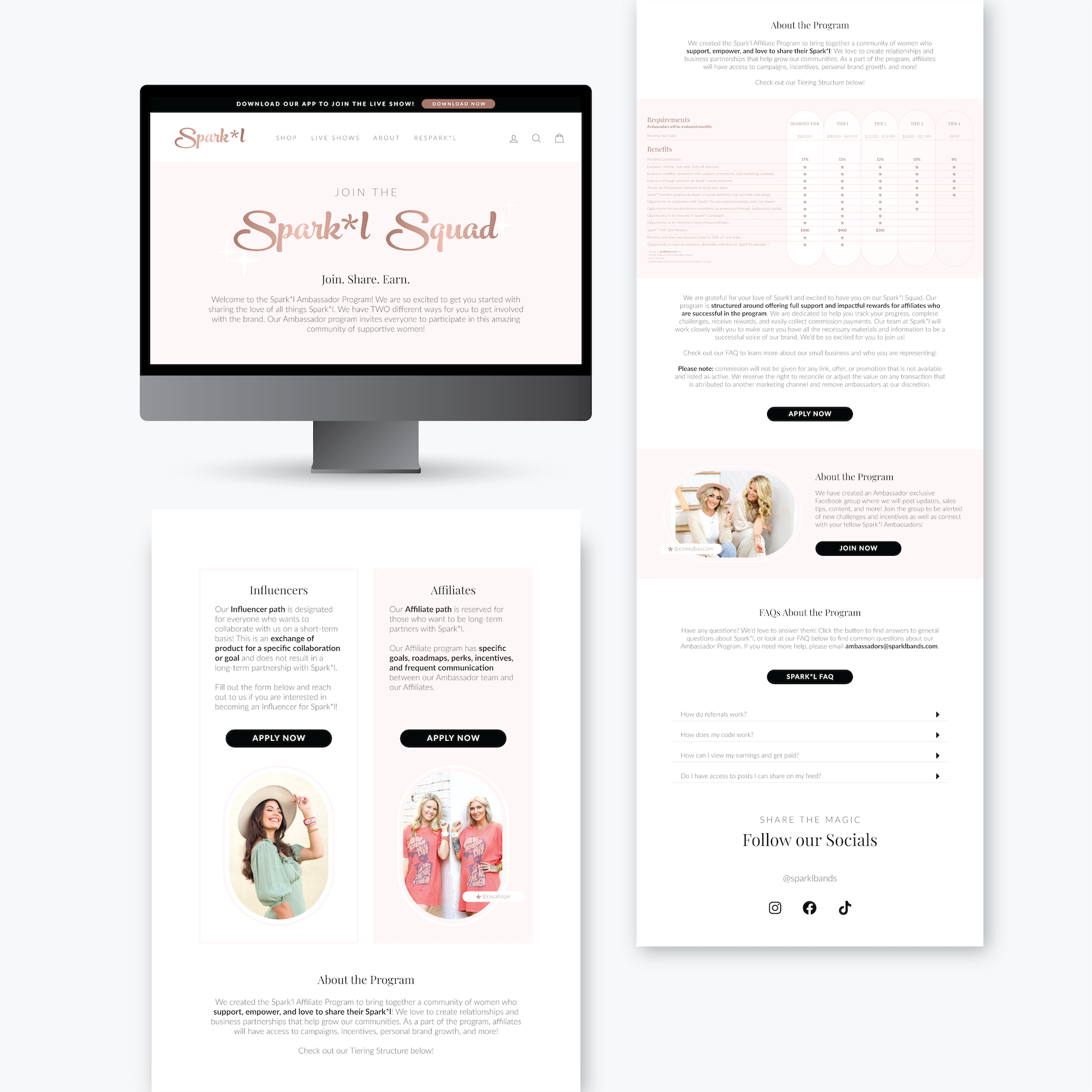 Become an Ambassador Website Page